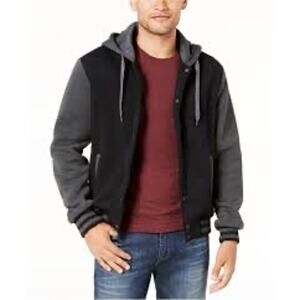 NWT! Mitchell & Ness Men's Hooded Varsity Jacket Full Snap - Size Medium